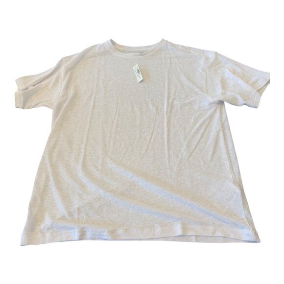 Madewell Linen-Blend Crewneck Oversized Tee Size Small - Picture 6 of 11